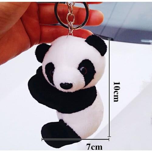 Cartoon Kawaii Panda Keychain Gift For Women Girls Key Ring Bag Pendant Figure Charms Key Chains Jewelry Car Anime Keyring