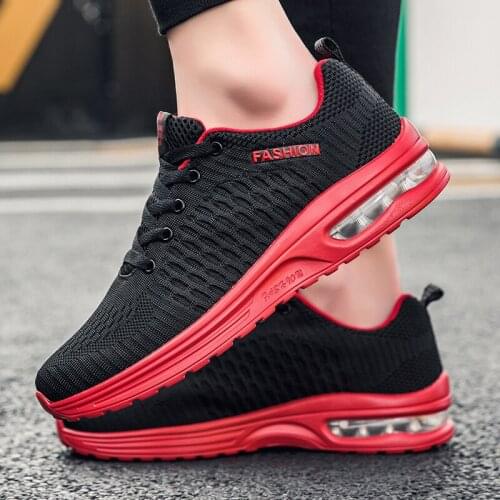 Men shoes 2021 summer new mens Air cushion Running shoes Comfort Breathable Net shoes plus size 38-47 boy Light Casual gym shoes