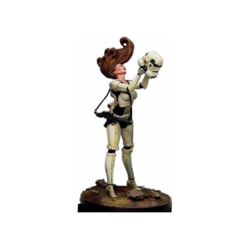 New Unassembled 1/24 75mm Female ancient Vixen--75mm Girls Set Resin Kit DIY Toys Unpainted resin model