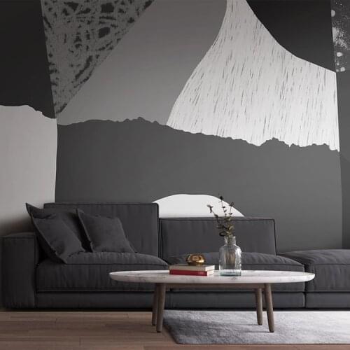 MASAR Colorful ink and wash abstract design murals children and children room design wallpaper bedside wallpaper Contrast color