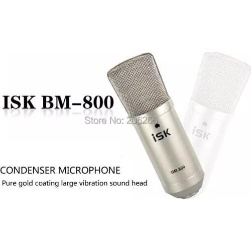Professional Condenser Wired Microphone System + Shock Mount for Computer Recording Studio ISK Mic Free Shipping
