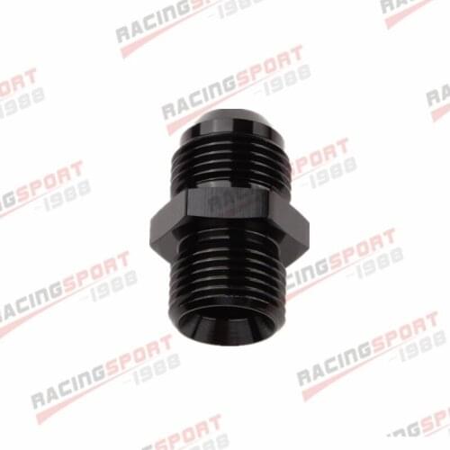 AN-4 AN4 4AN Male To 1/8" BSP BSPP Straight Adapter Aluminum Black
