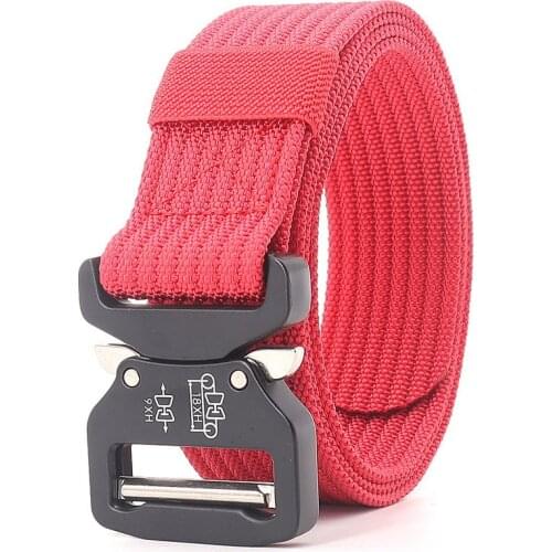 Mens Tactical Belt Military Outdoor Multifunctional Training Waist Strap Tought Quick Release Buckle Leisure Army Fans Cinto