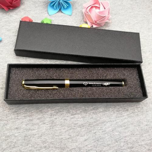 Unique party favors customized gifts custom free with your name text on classical gold clip pens writing good and smooth