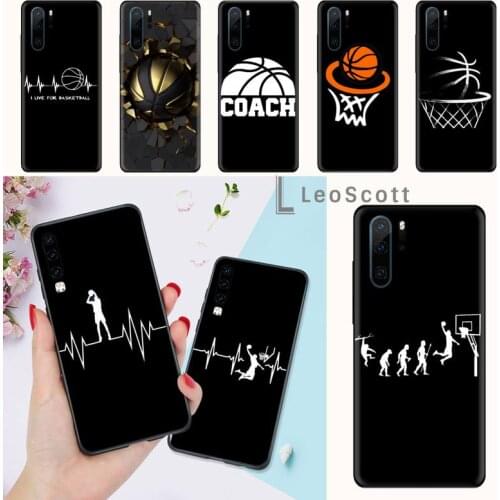 Sport Love Basketball Texture Phone Case Funda For Huawei P9 P10 P20 P30 Lite 2016 2017 2019 plus pro P smart