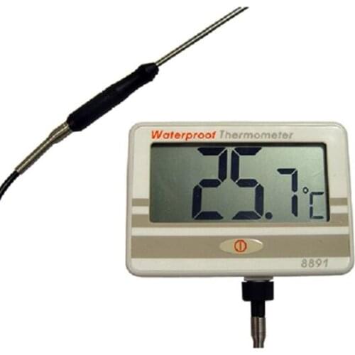 AZ 8891 Long Probe Thermometer, IP 67 Waterproof Meter and External probe,Handle Length (Nylon + Glass fiber): 65 mm