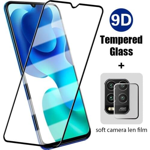2IN1 Protective Glass For Xiaomi Mi A1 A2 Lite A3 Glass Camera Screen Protector For Xiaomi Mi 10T Lite 10 T 9 SE 9T Pro 8 SE
