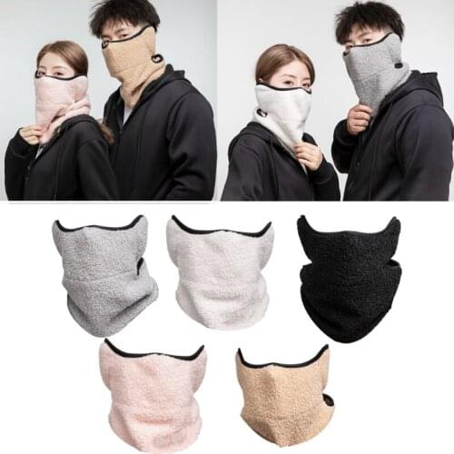 Winter Warm Windproof Bib Outdoor Sports Thick Scarf Neck and Ear Protection Multipurpose Collar Face Mask Neck Warmer