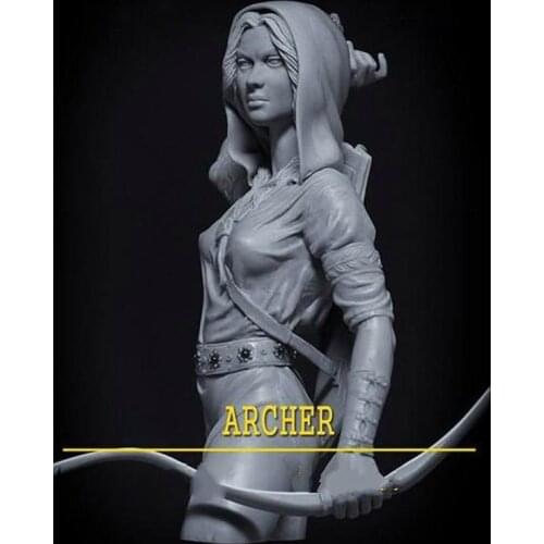 1/10 Resin bust model kit Female shooter Archer X177