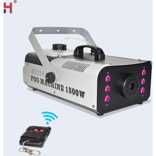 1500W RGB 3In1 LED Wash With Smoke Effect Remote Or Wire Control Fog Machine For Wedding Home Party Stage DJ Equipment