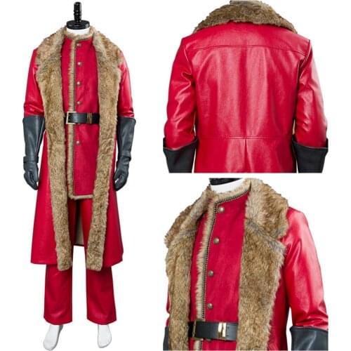 2018 Movie The Christmas Chronicles Santa Claus Cosplay Costume Adult Men Outfit Suit Halloween Carnival Party Cosplay Costumes