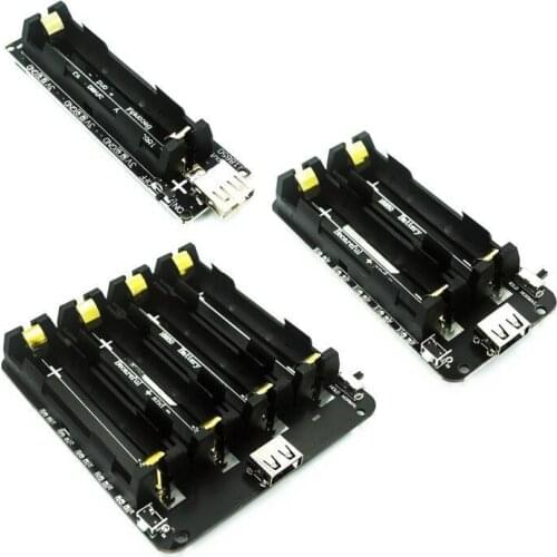 【AH ROBOT】Two Voltage 18650 Lithium Battery Shield V8 Mobile Power Expansion Board Module 5V/3A 3V/1A Micro USB For Arduino ESP