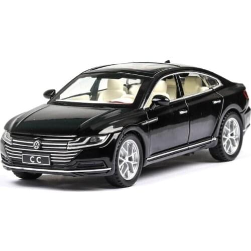 1:32 Volkswagen CC Alloy Toy Car Metal Die-casting Model Sound And Light Pull Back Toy Car Kids Gift Toys For Boys