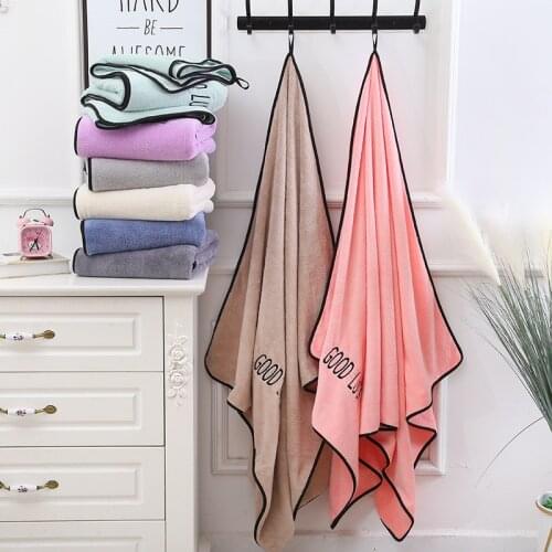 Microfiber Bath Towel Travel Set Blanket Swimming Set Men and Women Hotel Bath Towel Soft Absorbent Letter Painting Bath Towel