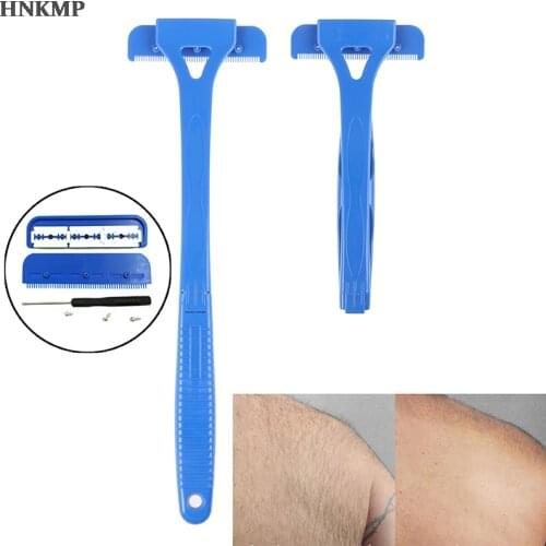 Long Handle Big Blade Hair Removal Razor Men Manual Back Hair Shaver Blade Trimmer Do-it-yourself Whole Body Leg Back Hair Razor