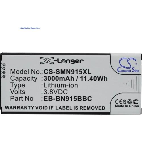 Cameron Sino 3000mAh Battery EB-BN915BBC,BBE,BBK for Samsung Galaxy Note Edge, N915,N9150,N915A,N915D,N915F,N915G,N915J,N915K
