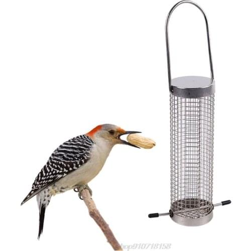 Wild Bird Cage Feeder Outdoor Hanging Garden Ports Seed Food Contain Foraging Toy Bird Intelligence Feeding D22 20 Dropshipping