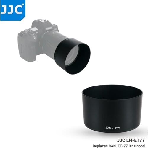 JJC ET-77 Lens Hood for Canon RF 85mm F2 Macro IS STM Lens on EOS R6 R5 RP R Ra C70 Camera, Fit with 67mm Filter & 67mm Lens Cap