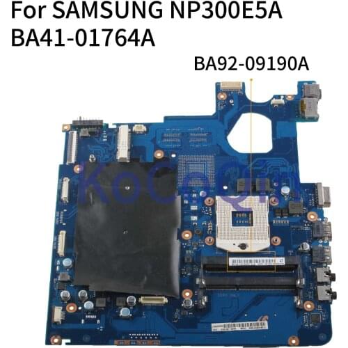 KoCoQin Laptop motherboard For SAMSUNG NP300E5A Mainboard BA41-01764A BA92-09190A HM65