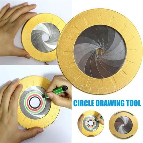 Circle Tool Adjustable Measurement Stainless Steel Creative Drawing Ruler Drafting Tools