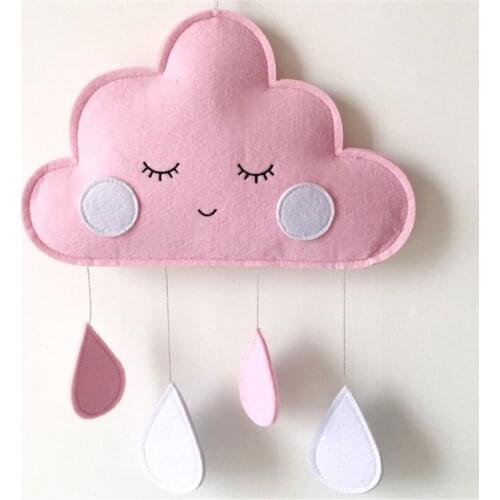 Wall Decor Home Decoration Childrens Tent Cloud Felt Pendant For Room