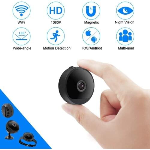 Wearable Wireless Mini WIFI IP Camera HD 1080P Small Micro Video Watch straps Remote Monitor Night Vision Sport DV DVR Home Secu