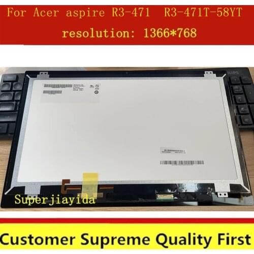 New original 14'' Laptop LCD Touch Assembly Screen For Acer aspire R3-471T-58YT R3-471TG-512N 1366*768