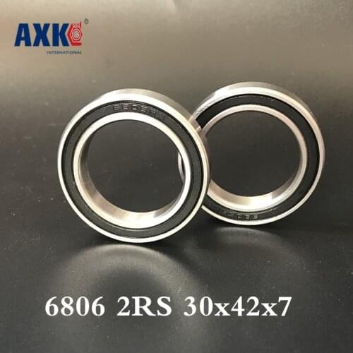 2021 Rushed Thrust Bearing Rolamentos Rodamientos 6806 2rs Abec-1 (10pcs) 30x42x7 Metric Thin Section Bearings 61806rs 6806rs