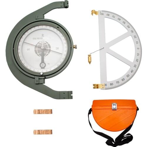 DQL100-G1 Suspended Mining Compass Plastic Gradiometer Antimagnetic Mine Hanging Compass With Tilt Gauge