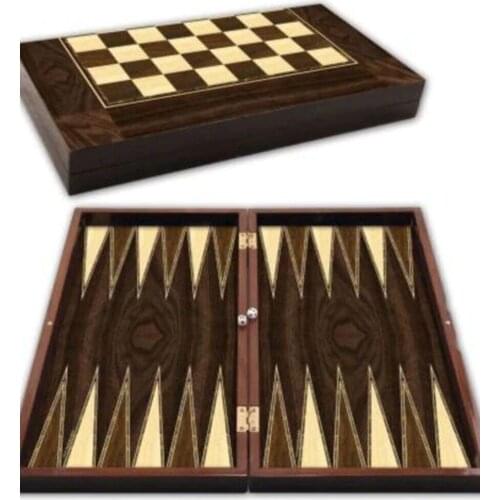 Polyester Walnut Backgammon Large Size stylish design fun games beautify your hobby quality product solid material
