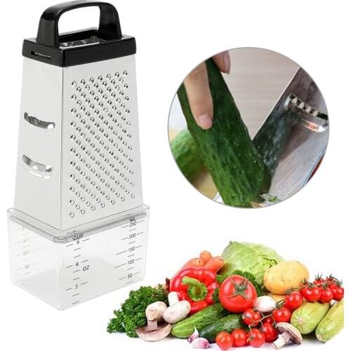 Mini 4 Sides Graters Stainless Steel Planer Vegetable Cutter Peel Cutter Fruit Ginger Garlic Grater Cooking Kitchen Tools Gadget