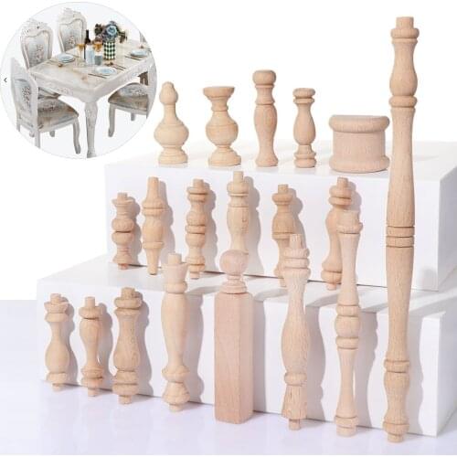 European Style Solid Wood Carved Furniture Foot Legs Cabinet Seat Feets Vintage High Quality Home Decor Decoration Accessories