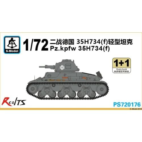 RealTS S-model PS720176 1/72 German Pz.Kpfw 35H734(f) Light Tank (2 kits in 1 box)