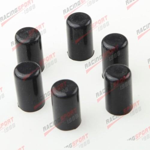 6pcs 19mm Silicone Blanking Cap Intake Vacuum Hose End Bung Plug Silicon Cap