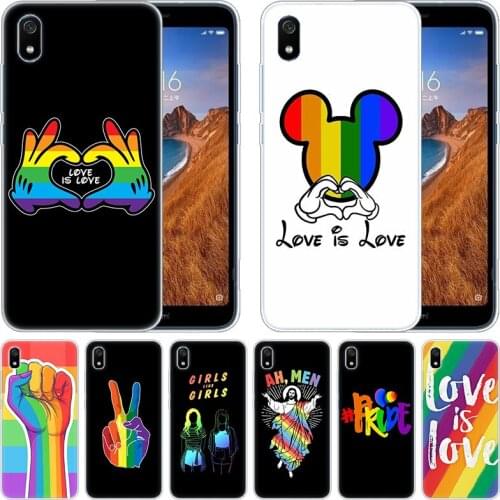 Luxury Silicone Case Love is love Gay Lesbian LGBT for Xiaomi Redmi K20 Pro 7 7A 6 6A 4X 5 Plus S2 GO Note 8 7 6 5 Pro 4
