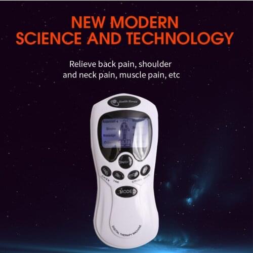 Tens Acupuncture Electric Muscle Stimulator Body Massage Dual-Channel Digital Therapy Machine for Back Neck Foot Health Care