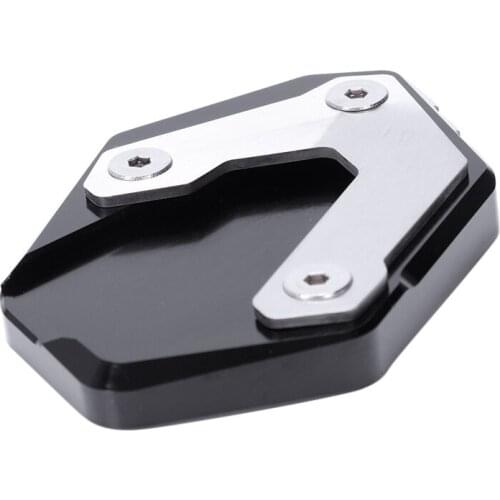 Motorcycle Kickstand Side Stand Enlarger Plate Extension Pad For Bmw R1200Gs R1200 Gs Lc Rallye R1250Gs Adventure(Black)