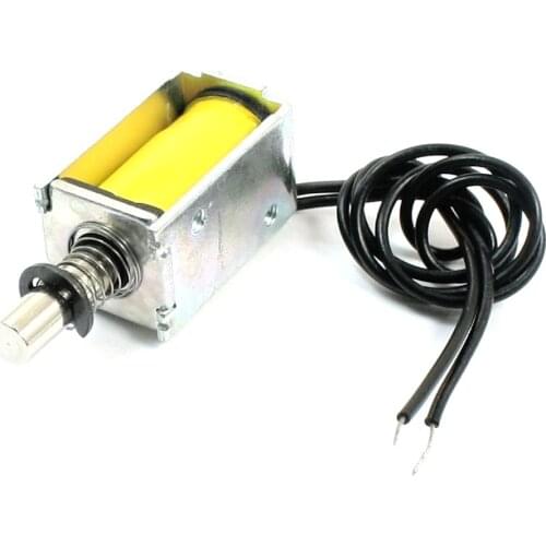 UXCELL 5V 0.83A 1Mm 100G 2Mm 50G Push Pull Type Open Frame Spring Plunger Solenoid Electromagnet Actuator used in vending