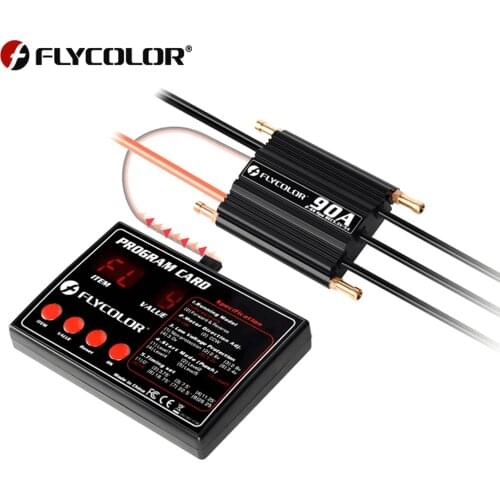 Flycolor 50A 70A 90A 120A 150A 2-6S Waterproof Brushless ESC Speed Controller And Programme Card With BEC For RC Boat Toys