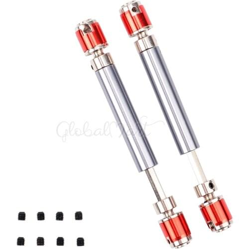 2pcs/4pcs 110-138mm Metal CVD Drive Shaft for 1/10 RC Rock Crawler Car Axial SCX10 D90