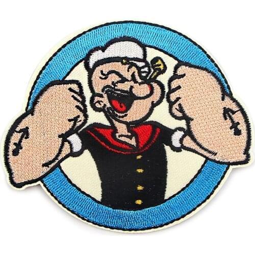 20pcs/lot G1071 Cartoon Power Man Patch Iron Patches for Clothing Embroidery Stripe Sewing Fabric Diy Applique Badge Decoration