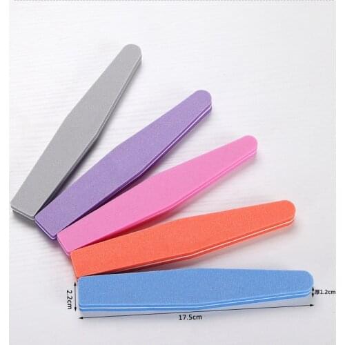 5pcs Double Side 100/180 High Quality Nail File Buffer Beauty Color Available for Manicure Nail Tools Tips Sanding