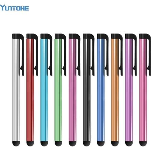 5000pcs/lot Capacitive Touch Screen Stylus Pen for IPhone IPad IPod Touch Suit for Other Smart Phone Tablet Metal Stylus Clip