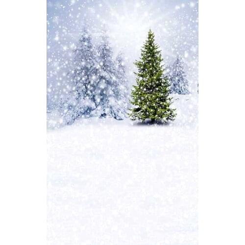 5x7 Christmas Photography Background Newborn White Snow Ice Blue Red Star Backdrop for Xmas Party Family Photo Booth Props