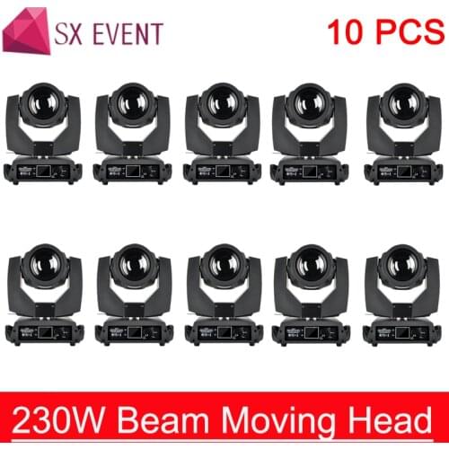 7R Beam Double Prism Sharpy Beam 230W 7R Moving Head Light with G-clamp Base Fast Silent Beam 230 Beam 7R Stage DJ Disco Light