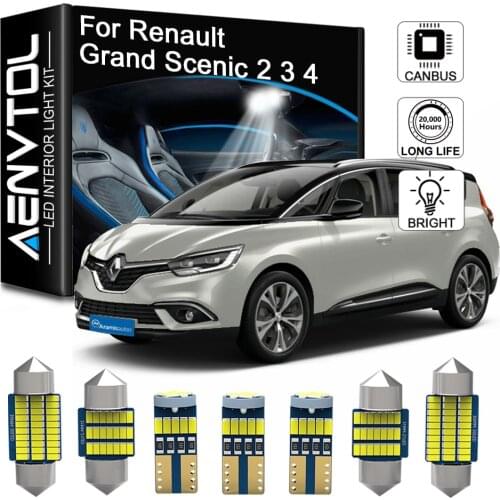 Seker For Renault Grand Scenic 2 3 4 XMOD Canbus Interior LED Vehicle Lights Car Inside Parts Map Dome Error Free Lamp Bulb Kit