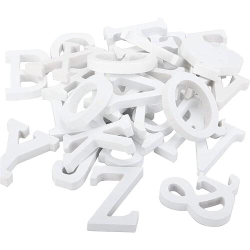 White Free-Standing Wood Letters Alphabet Wall Letter for Children Baby Name Girls Bedroom Wedding Brithday Party Home Decor