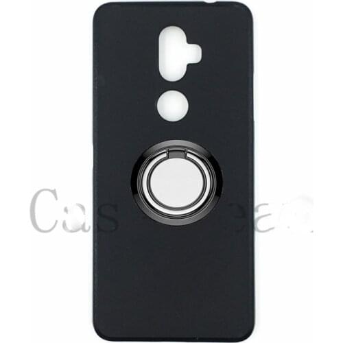 For Alcatel 3V 5099D 6" Back Ring Holder Bracket Phone Case Cover Phone TPU Soft Silicone Cases FOR alcatel 3v 2018 5099Y, 5099A