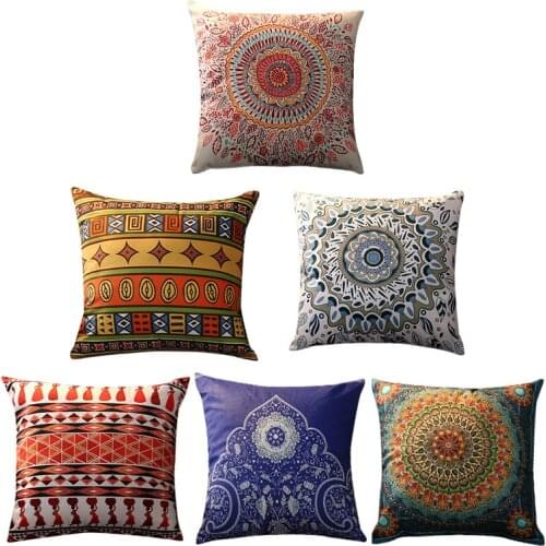 Sofa pillow cover retro pillow cover Plush waist pillow cover home decor flower pillow velvet pillow cover pillow cases 45*45