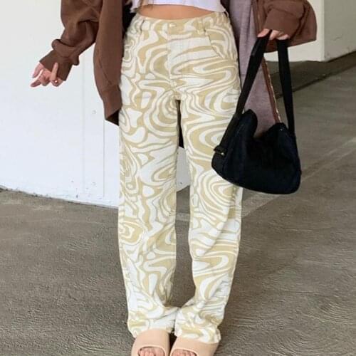 Women Popular Jeans High Waist Fashion Skin-friendly Cotton Blend Slim Baggy Denim Casual Loose Female Straight Jeans штаны